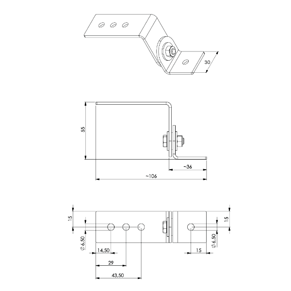 SYSTEMLED Luminare Rotatable Bracket Pair