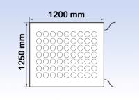 Safety Mat 1200 x 1250mm, 2 x 300mm Cables, Safety Cat 3