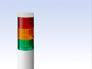 Signal Tower Ø60mm 3 LED Direct Mnt WHITE 24Vdc