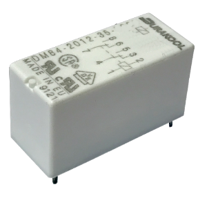 Durakool Slimline 2 pole C/O 8A Relay 12VAC