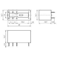 Durakool Slimline 2 pole C/O 8A Relay 24VDC