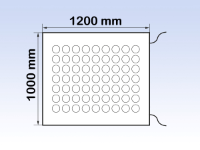 Safety Mat 1200 x 1000mm, 2 x 300mm Cables, Safety Cat 3