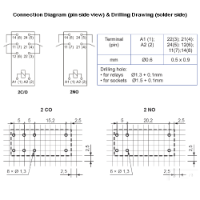 Durakool Slimline 2 pole C/O 8A Relay 24VDC