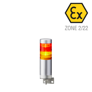 ATEX 60mm Dia 2 LED Signal Tower 24Vdc Wall Mount