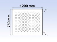 Safety Mat 1200 x 750mm, 2 x 300mm Cables, Safety Cat 3