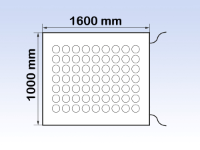 Safety Mat 1600 x 1000mm, 2 x 300mm Cables, Safety Cat 3