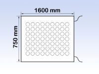 Safety Mat 1600 x 750mm, 2 x 300mm Cables, Safety Cat 3