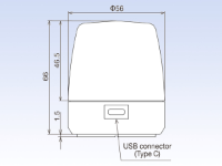 56mm Dia Multi-Colour Beacon, Alarm, USB Surface/Mag Mnt