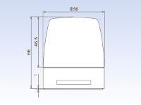 56mm Dia Multi-Colour Beacon, Alarm, USB Direct Mnt IP65