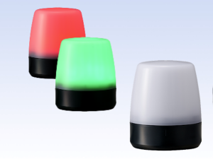 56mm Dia Multi-Colour Beacon, Alarm, USB Surface/Mag Mnt