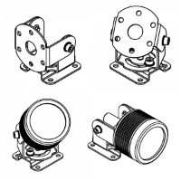 CENALED SPOT Surface Mounted Rotating Bracket, V2A Stainless